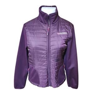 Geographical Norway Royal Scandinavian Quilted Jacket Outdoor Full Zip Small S